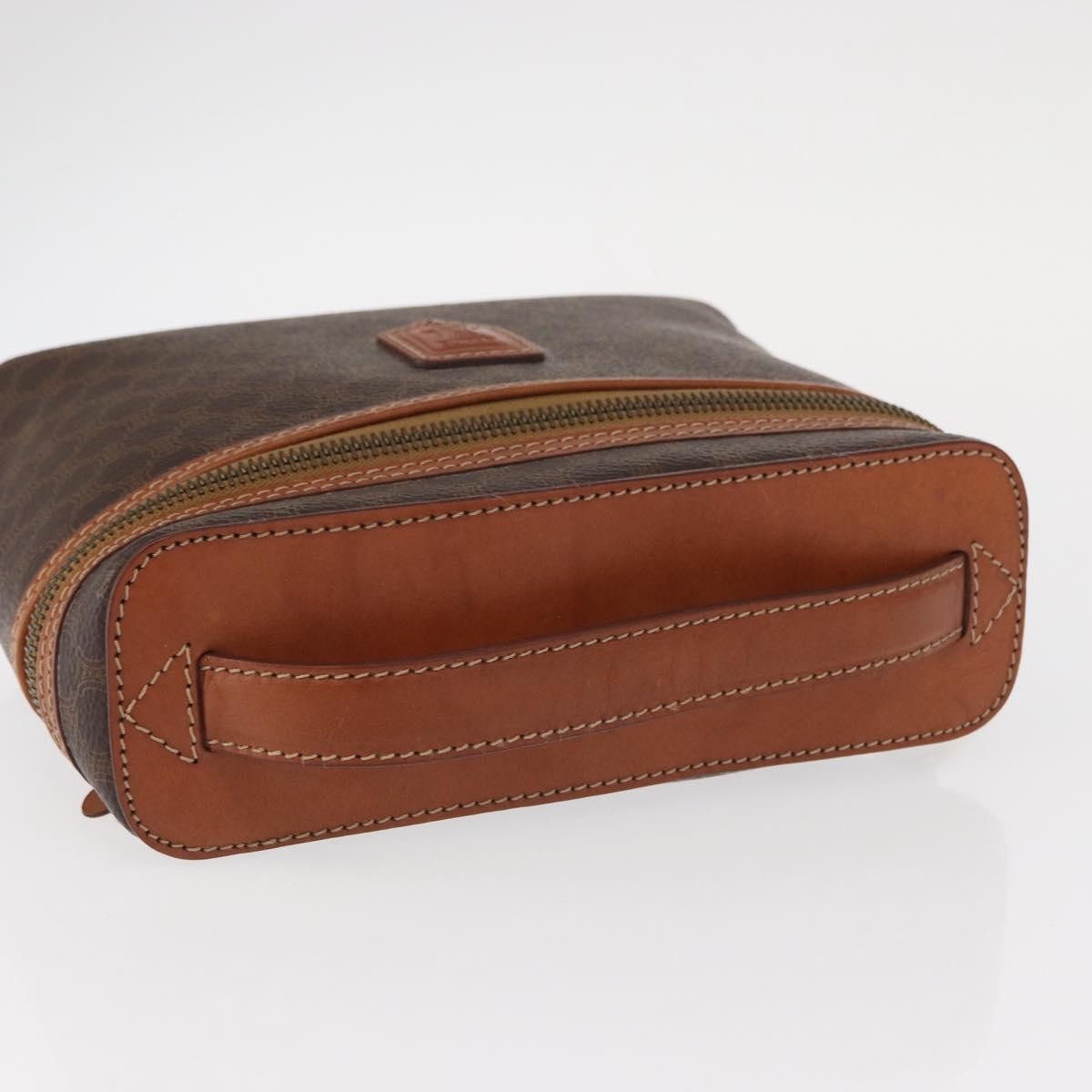 Celine Macadam Vanity Bag Canvas, BROWN, CANVAS, Handbag