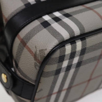Burberry Nova check Pochette Canvas, GRAY, CANVAS, Clutche & pouche
