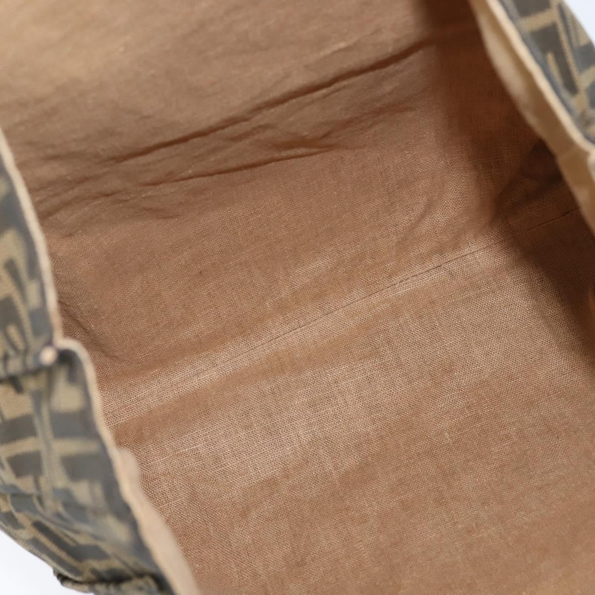 Fendi Open Shopping Tote Zucca Canvas, BROWN, CANVAS, Tote bag