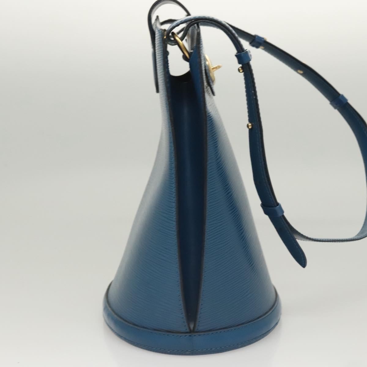 Louis Vuitton Cluny Shoulder Bag Epi Leather, BLUE, LEATHER, Shoulder bag