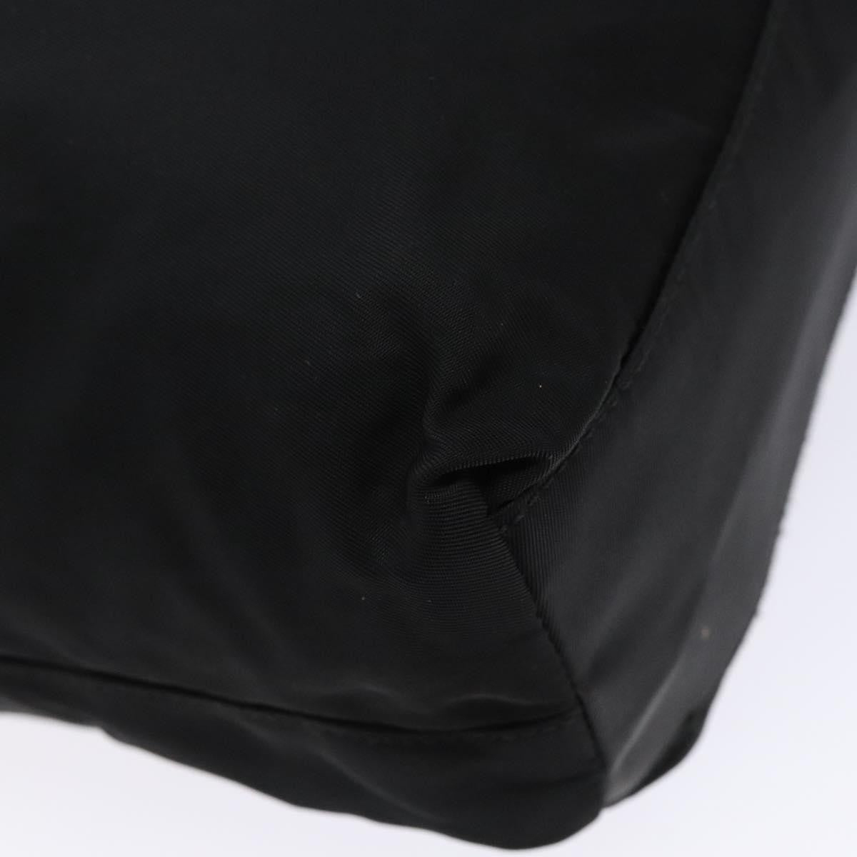 Prada Resin Handle Tote Tessuto, BLACK, NYLON, Tote bag