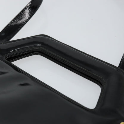 Salvatore Ferragamo Wanda Handbag Patent Leather, BLACK, PATENT_LEATHER, Handbag