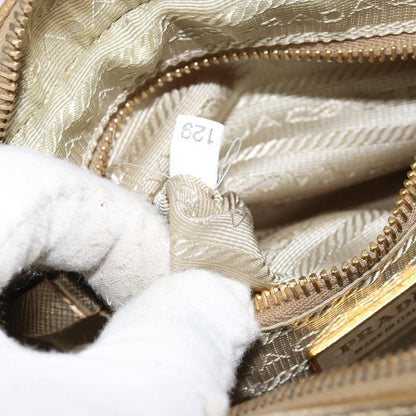 Prada Camera Shoulder Bag Saffiano Leather, GOLD, LEATHER, Shoulder bag