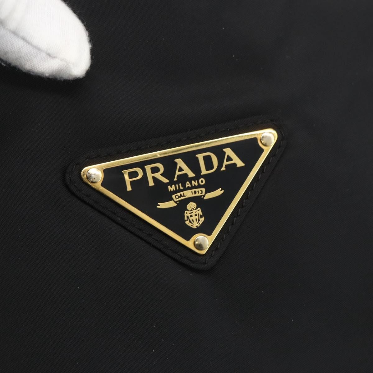 Prada Vintage Tote Nylon, BLACK, NYLON, Tote bag