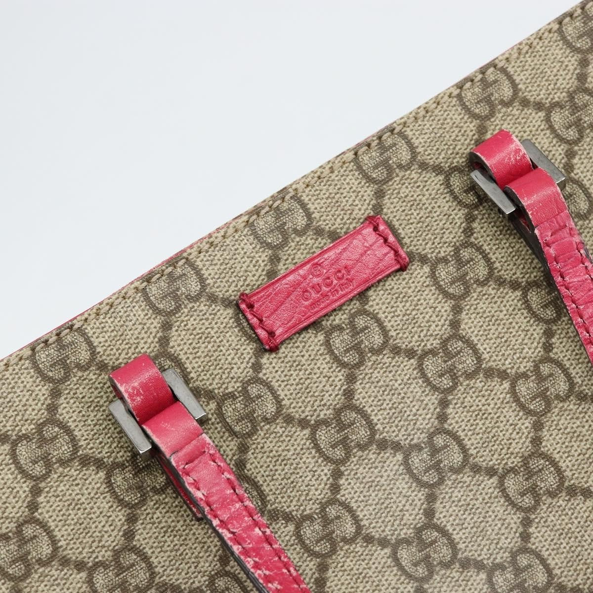 Gucci Joy Plus Flat Tote GG Coated Canvas, BEIGE, PVC, Tote bag