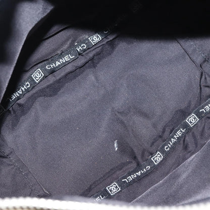 Chanel Vintage Crossbody Bag Canvas, BEIGE, CANVAS, Shoulder bag