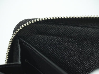 Louis Vuitton Zippy Organizer Taiga Leather, BLACK, LEATHER, Wallets
