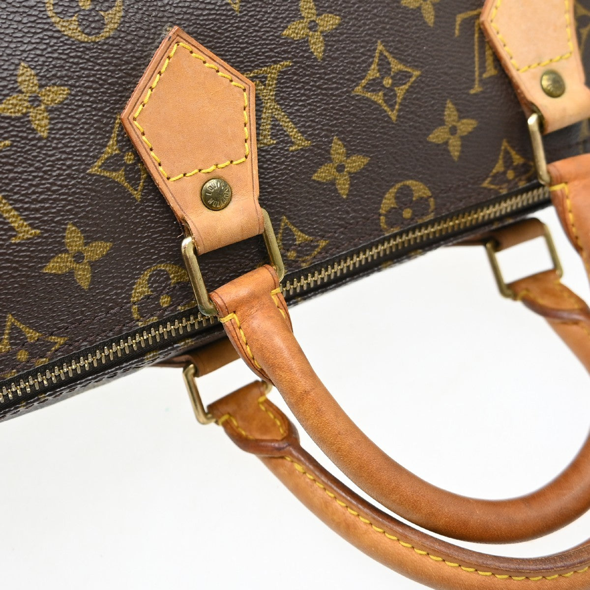 Louis Vuitton Speedy Handbag Monogram Canvas, Brown, Canvas, Handbag