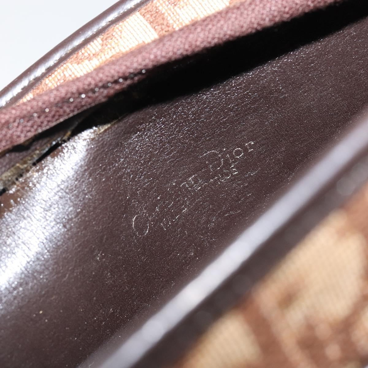 Christian Dior Vintage Trotter Handbag Canvas, BEIGE, CANVAS, Handbag