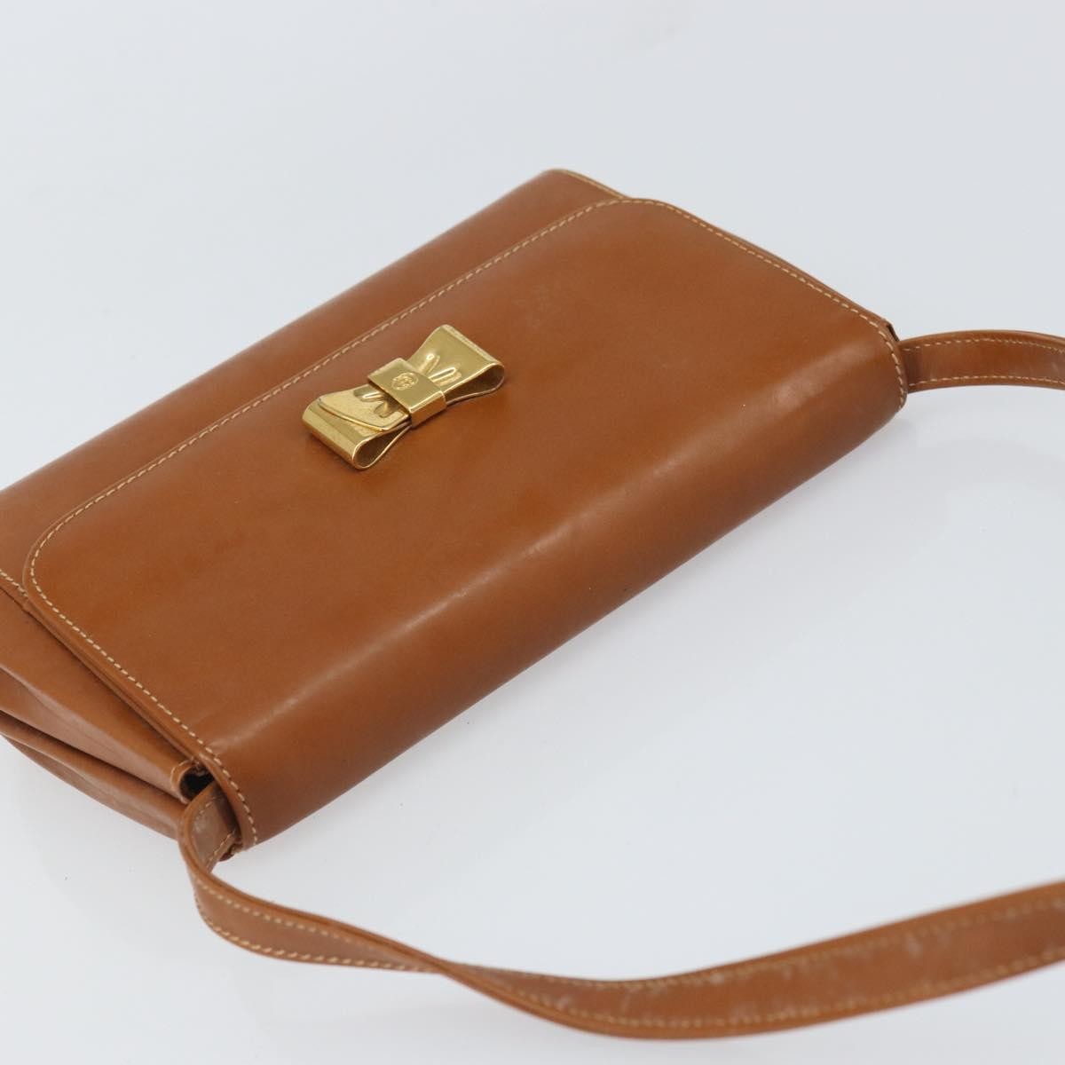 Gucci Vintage Shoulder Bag Leather, BROWN, LEATHER, Shoulder bag