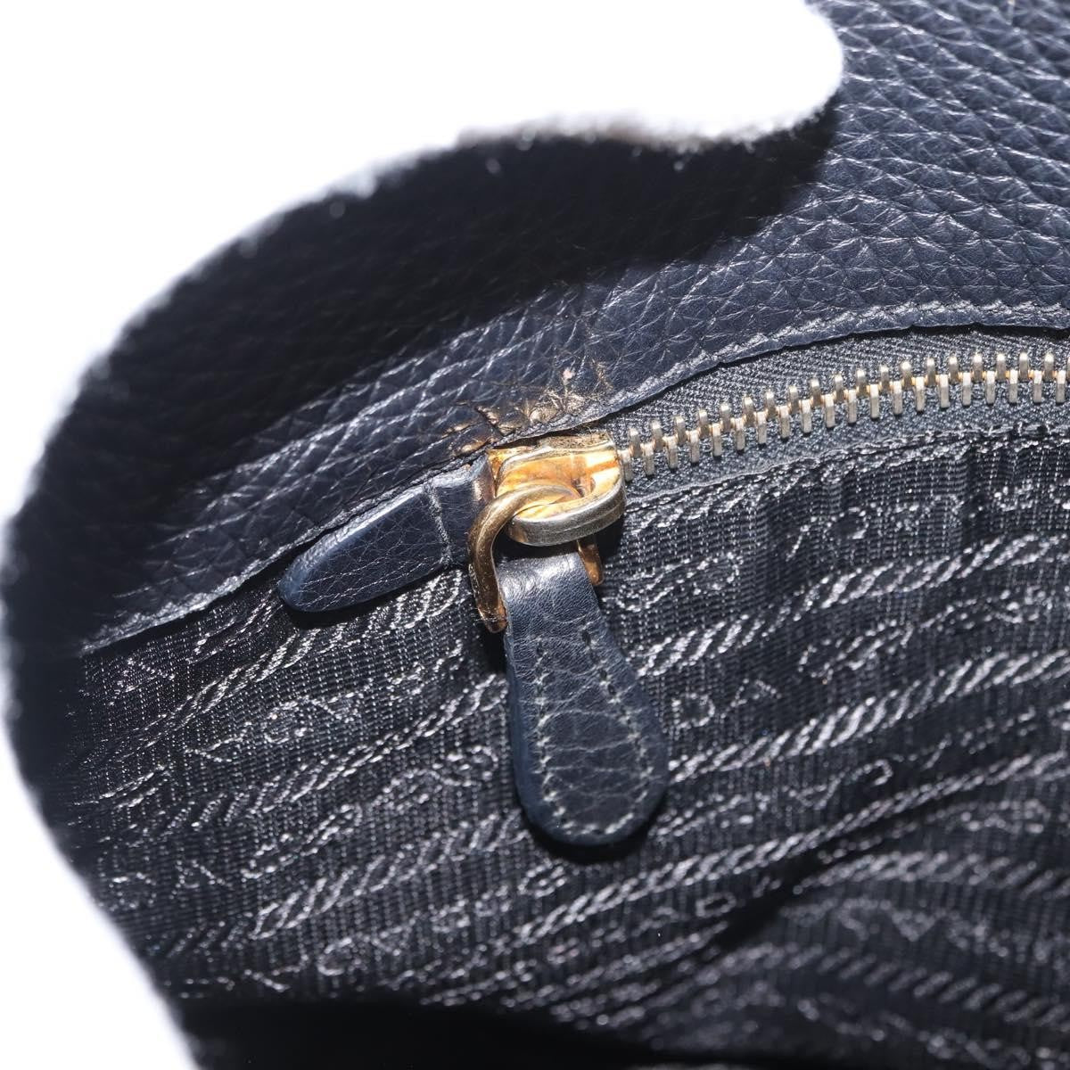 Prada Side Pocket Hobo Vitello Daino, BLACK, LEATHER, Shoulder bag