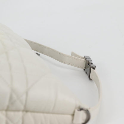 Christian Dior DiorTravel Nomad Pouch Macrocannage Quilt Calfskin, WHITE, LEATHER, Clutche & pouche