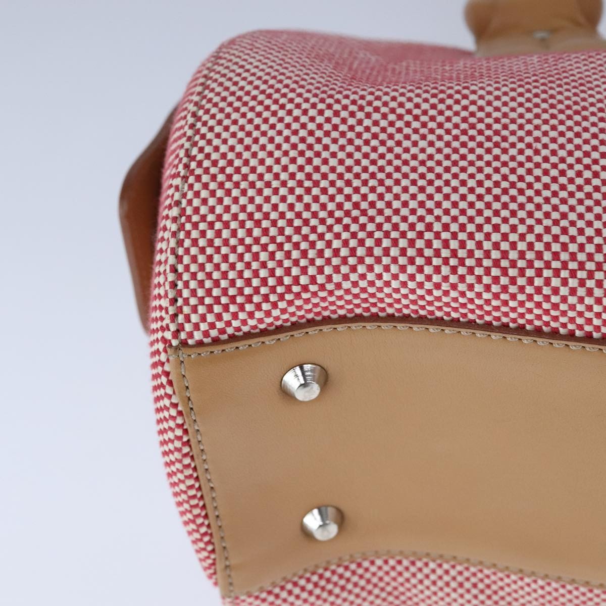 Burberry Vintage Handbag Canvas, RED, CANVAS, Handbag