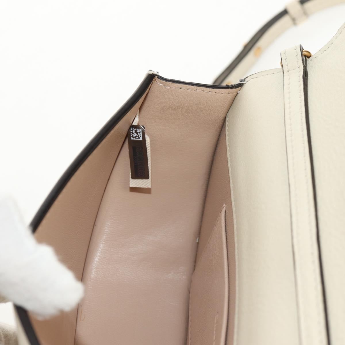 Chloe Nile Minaudière Leather, WHITE, LEATHER, Handbag