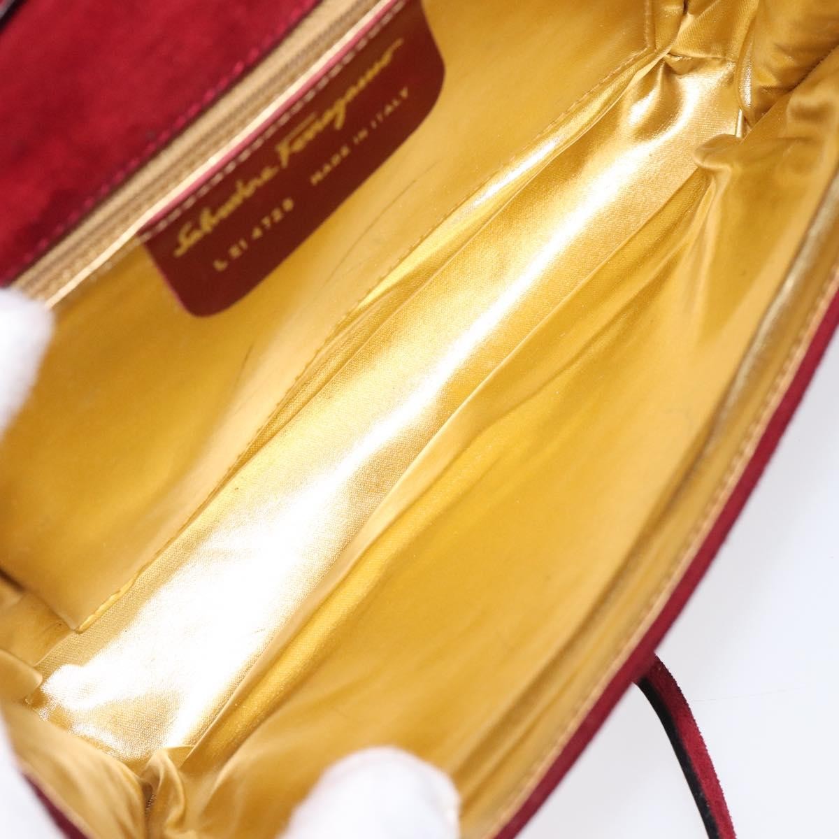 Salvatore Ferragamo Vintage Shoulder Bag Suede, MULTICOLOUR, SUEDE, Shoulder bag