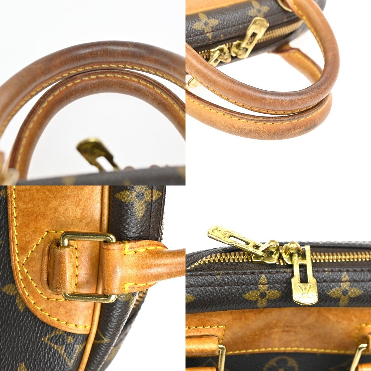 Louis Vuitton Trouville Handbag Monogram Canvas, BROWN, CANVAS, Handbag