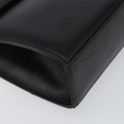 Salvatore Ferragamo Gancini Shoulder Bag Leather, BLACK, LEATHER, Shoulder bag