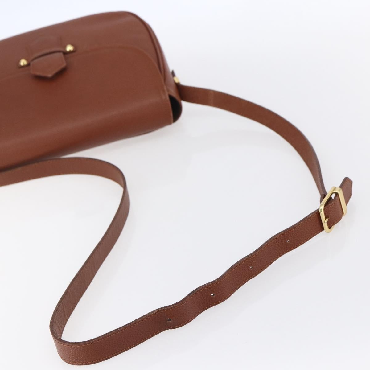 Saint Laurent Vintage Shoulder Bag Leather, BROWN, LEATHER, Shoulder bag