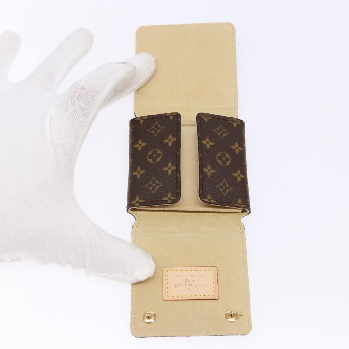 Louis Vuitton CASE JEWELRY BOX Canvas, BROWN, CANVAS, Wallets