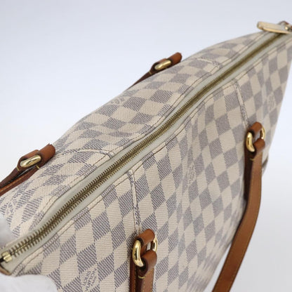 Louis Vuitton Totally Handbag Damier azur, WHITE, CANVAS, Tote bag