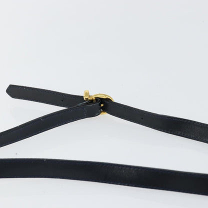 Salvatore Ferragamo Vala Shoulder Bag Leather, NAVY, LEATHER, Shoulder bag