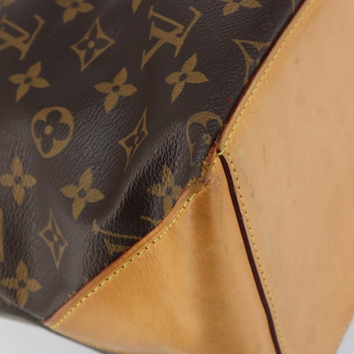 Louis Vuitton Cabas Mezzo Monogram Canvas, BROWN, CANVAS, Tote bag