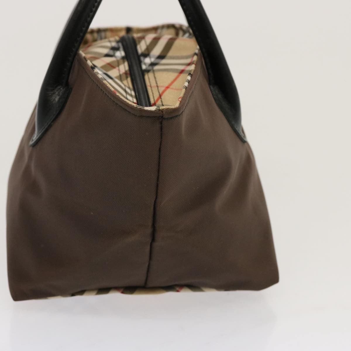 Burberry Nova Check Tote Nylon, BROWN, NYLON, Tote bag