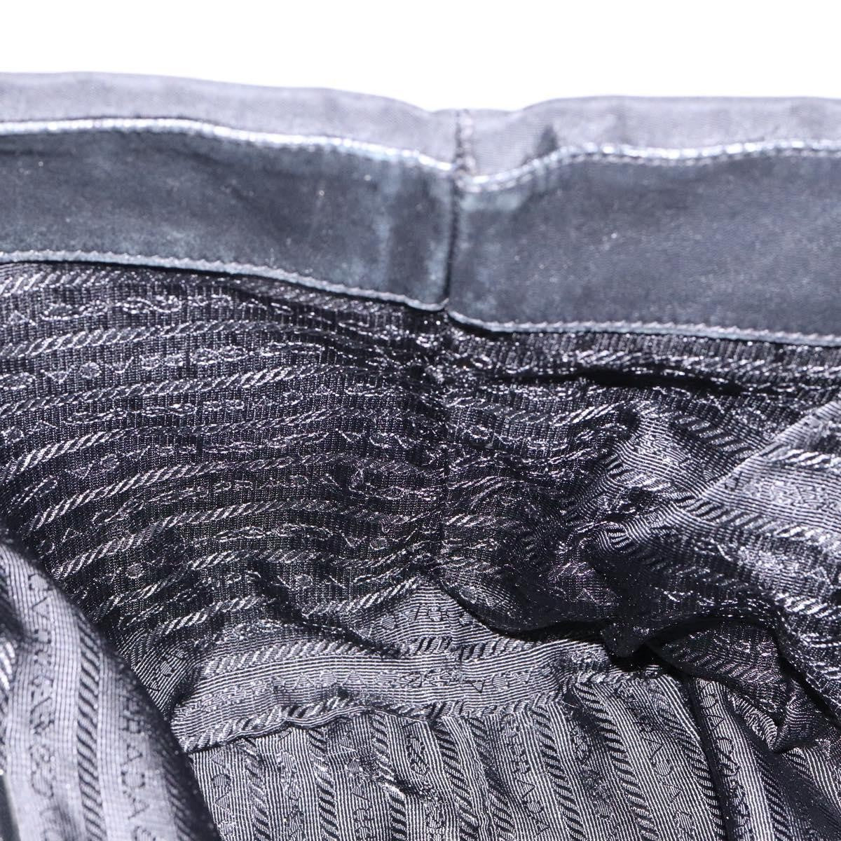 Prada Bow Tote Tessuto, SILVER, NYLON, Handbag