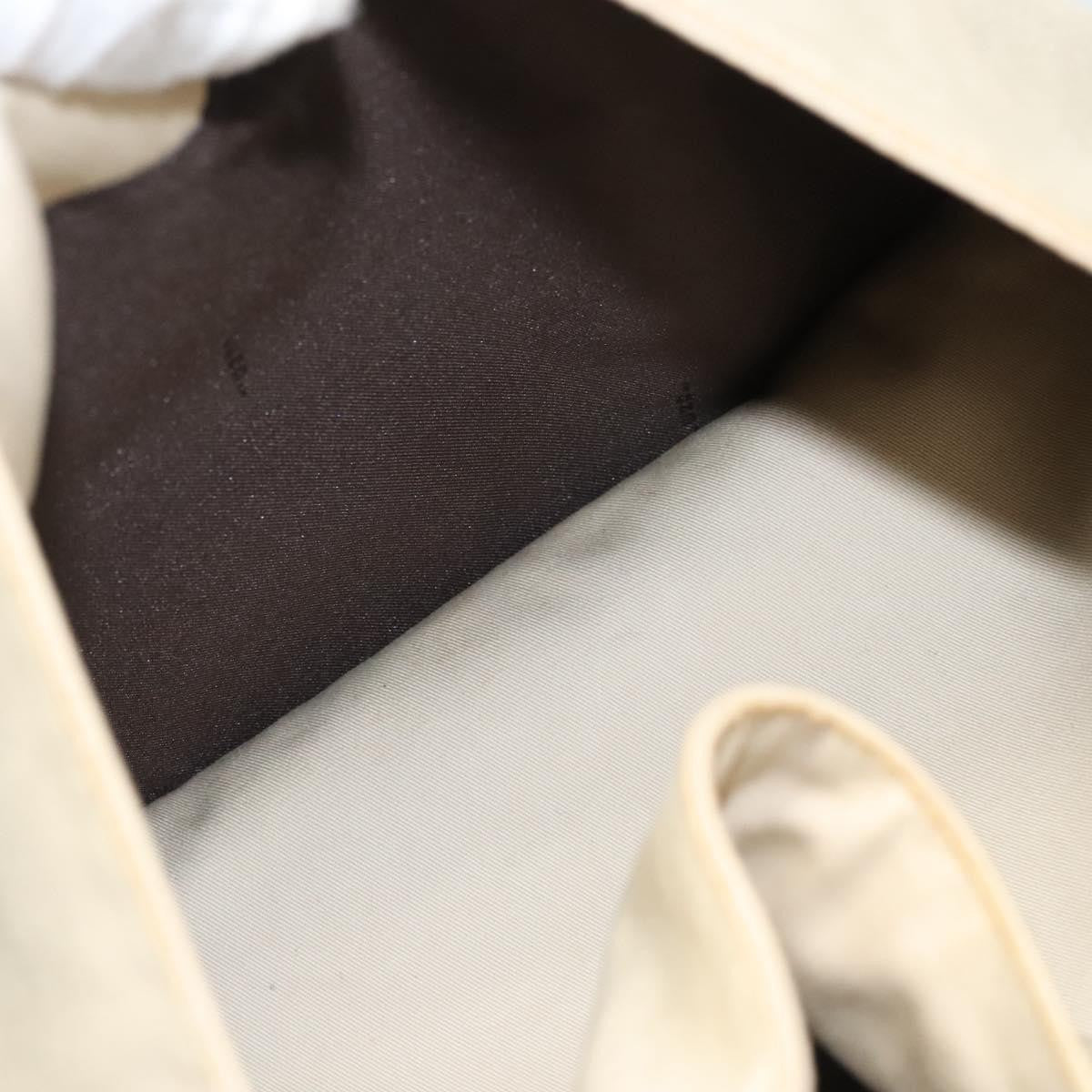 Fendi Vintage FF Buckle Shoulder Bag Canvas, WHITE, CANVAS, Shoulder bag