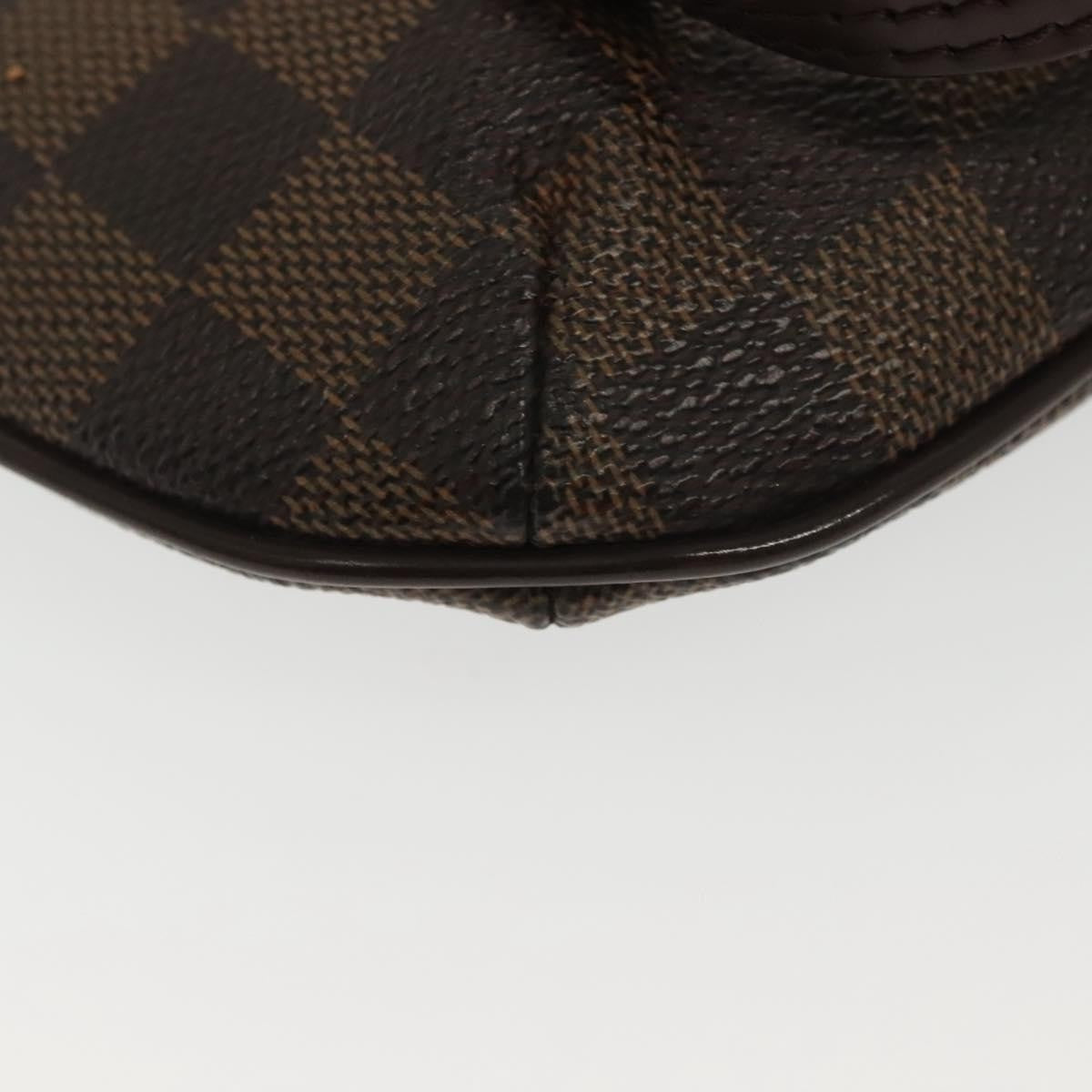 Louis Vuitton Manosque Pochette Damier, Brown, Canvas, Clutch