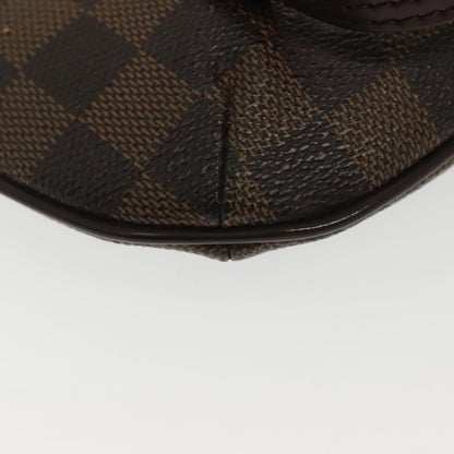 Louis Vuitton Manosque Pochette Damier, Brown, Canvas, Clutch
