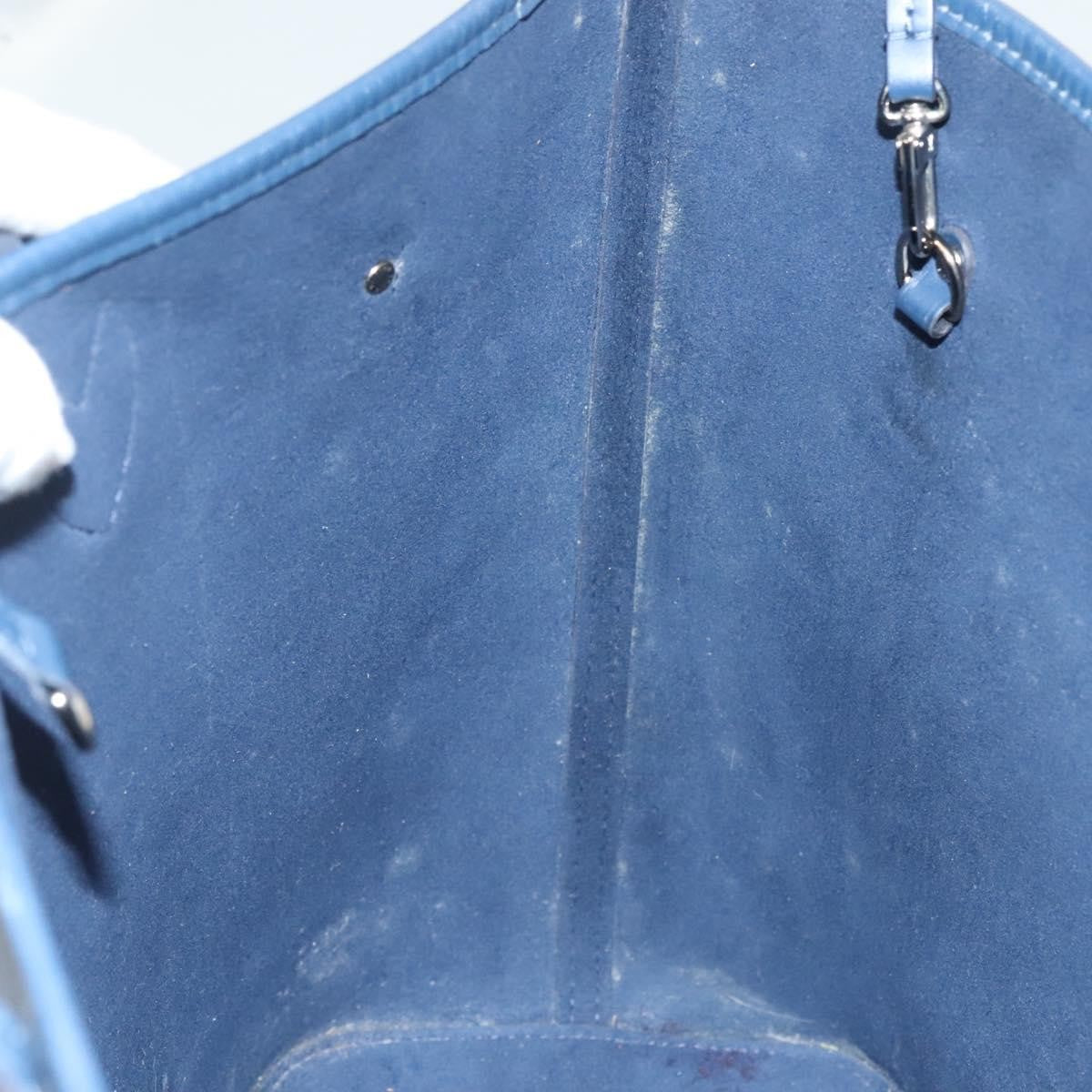 Louis Vuitton Neverfull Tote Epi Leather, BLUE, LEATHER, Tote bag