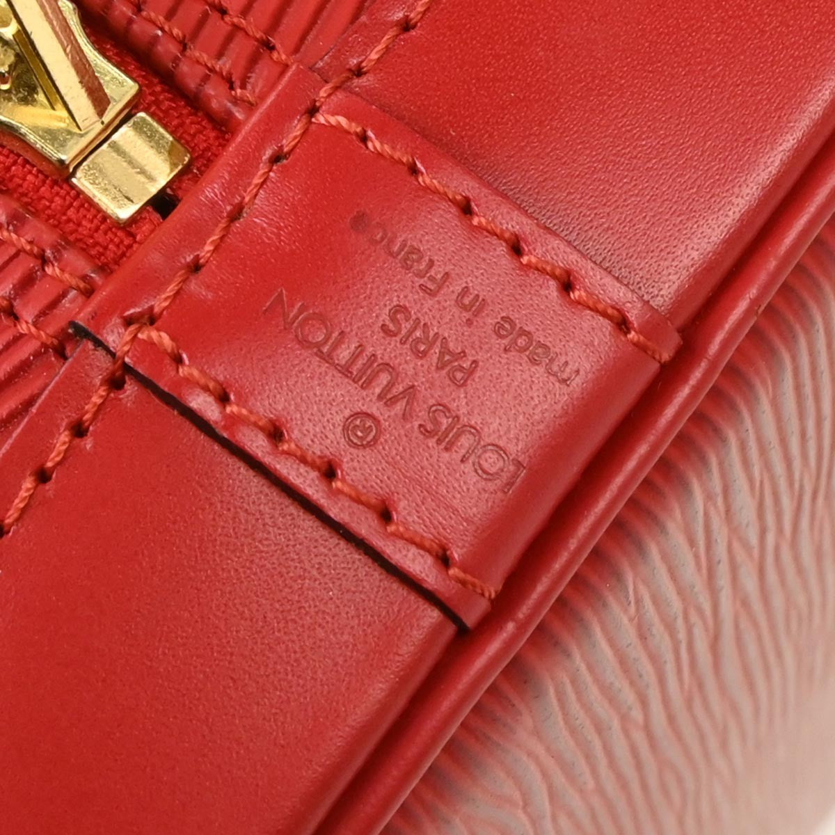 Louis Vuitton Alma Handbag Epi Leather, RED, LEATHER, Handbag