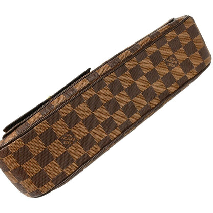 Louis Vuitton Aubagne Bag Damier, BROWN, CANVAS, Shoulder bag