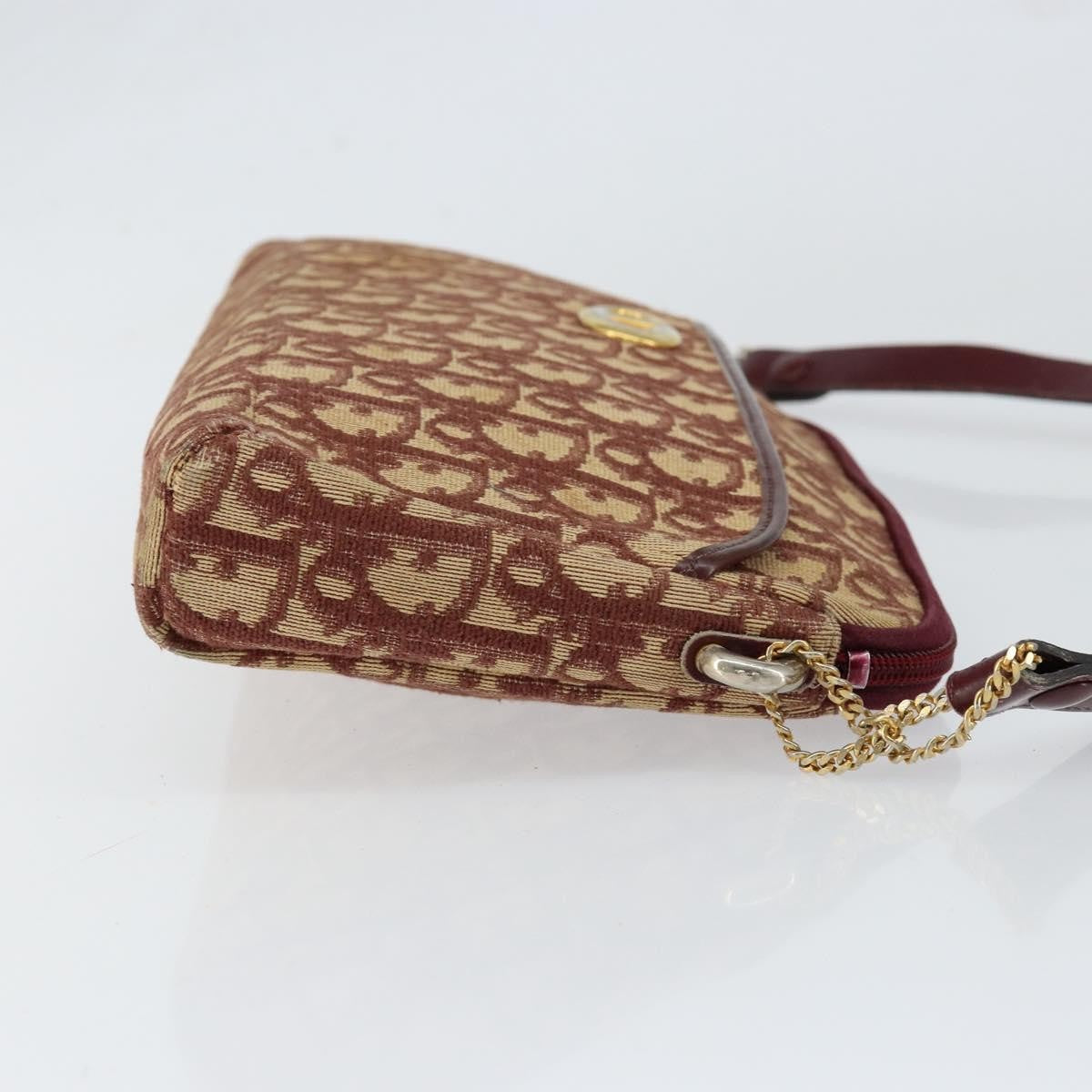 Christian Dior Vintage CD trotter Shoulder bag Canvas, RED, CANVAS, Shoulder bag