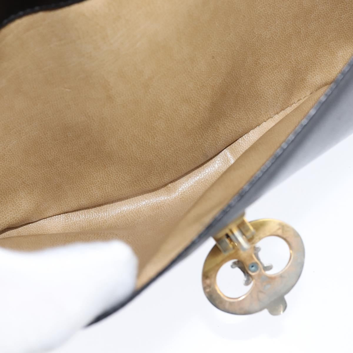 Celine Shoulder Bag Leather, BLACK, LEATHER, Shoulder bag