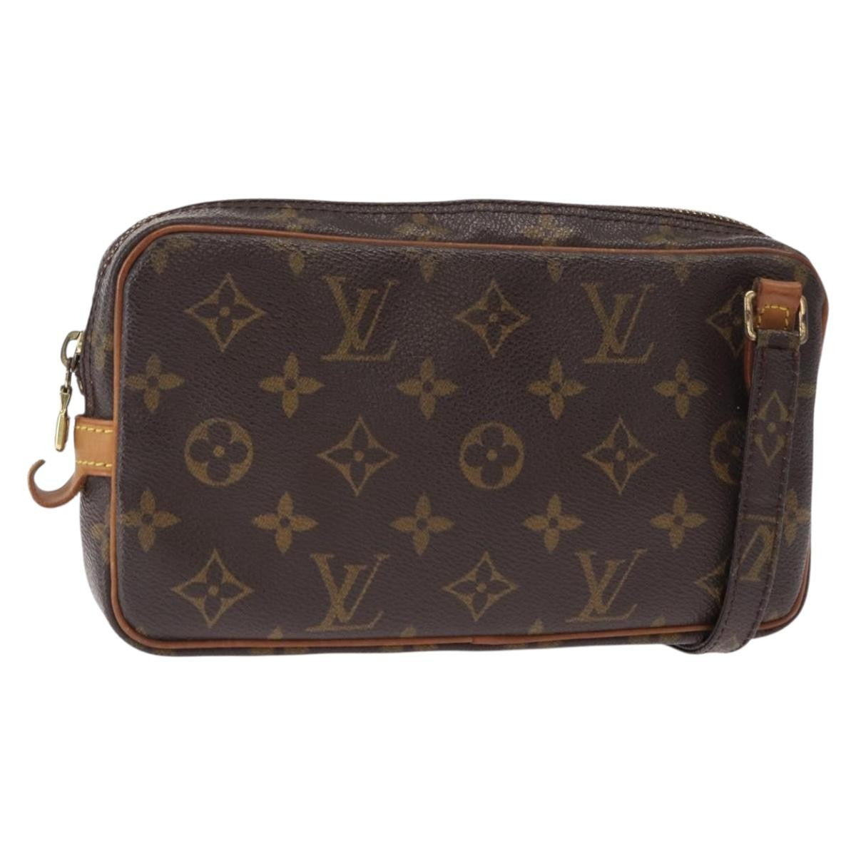 Louis Vuitton Pochette Marly Bandouliere Bag Monogram Canvas, BROWN, CANVAS, Shoulder bag