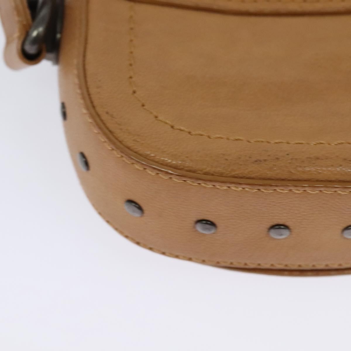 Celine Shoulder Bag Leather, BROWN, LEATHER, Shoulder bag