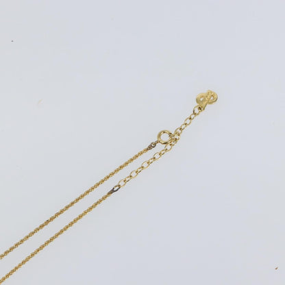 Christian Dior CD Pendant Necklace Metal, GOLD, METAL, Necklace