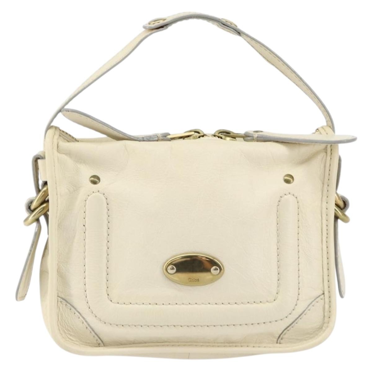 Chloe Vintage handbag Leather, BEIGE, LEATHER, Handbag