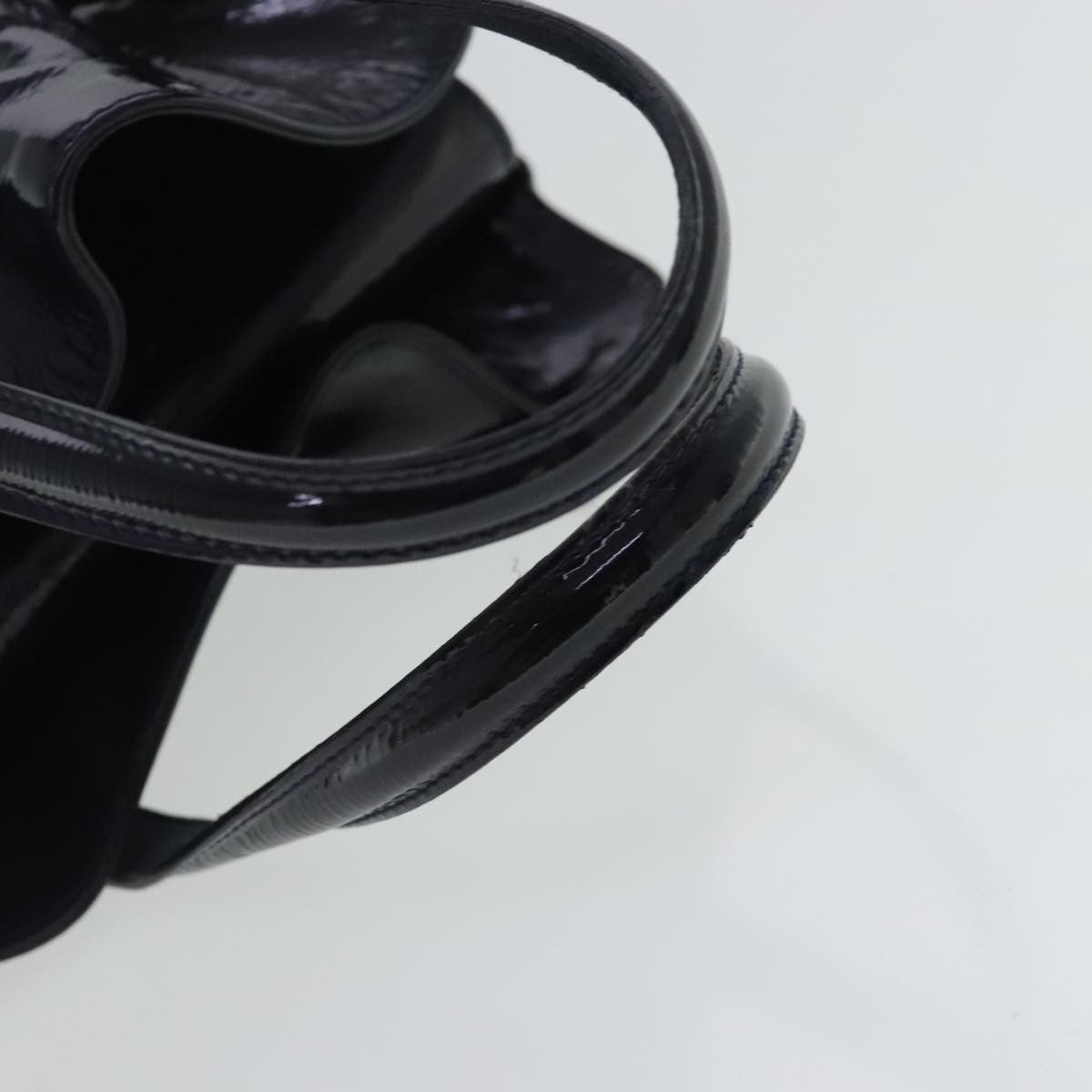 Bvlgari Top Handle Bag Patent leather, NAVY, PATENT_LEATHER, Handbag