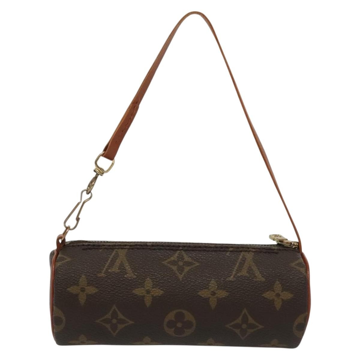 Louis Vuitton Papillon Pochette Monogram Canvas, BROWN, CANVAS, Handbag