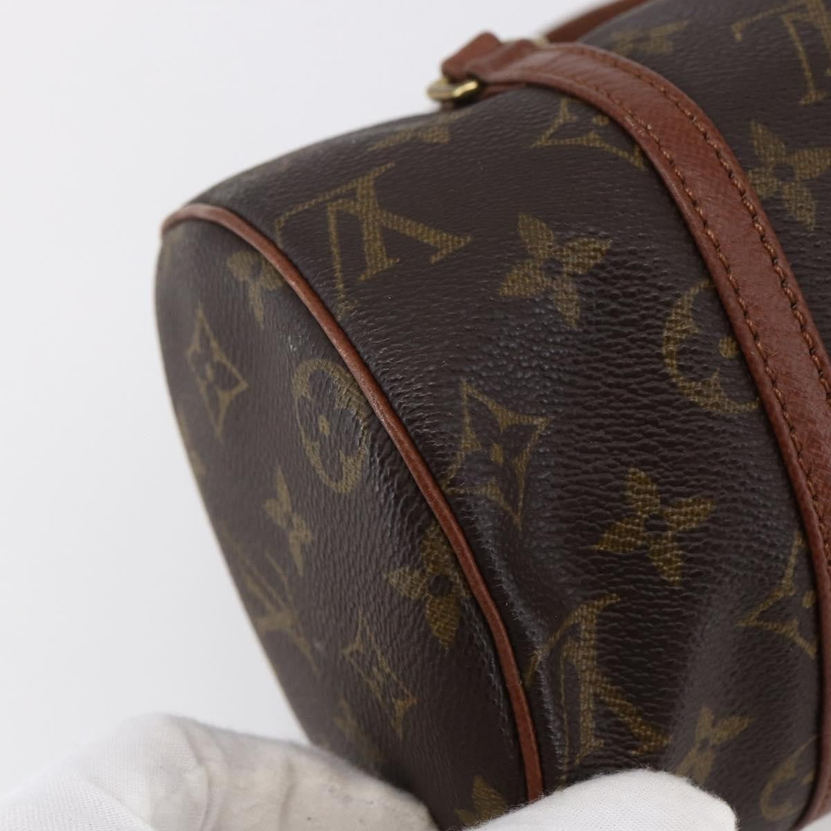 Louis Vuitton Papillon Handbag Monogram Canvas, BROWN, CANVAS, Handbag