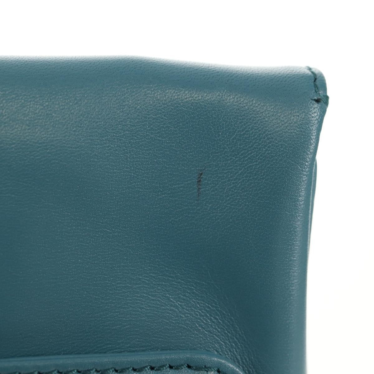 Christian Dior DiorDouble Chain Bag Leather, BLUE, LEATHER, Shoulder bag