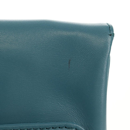 Christian Dior DiorDouble Chain Bag Leather, BLUE, LEATHER, Shoulder bag