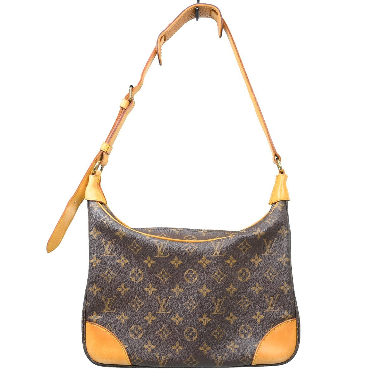 Louis Vuitton Boulogne Handbag Monogram Canvas, Brown, Canvas, Shoulder Bag