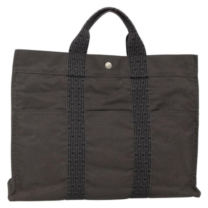 Hermes Fourre-tout Herline Fourre-tout Herline, GRAY, CANVAS, Tote bag