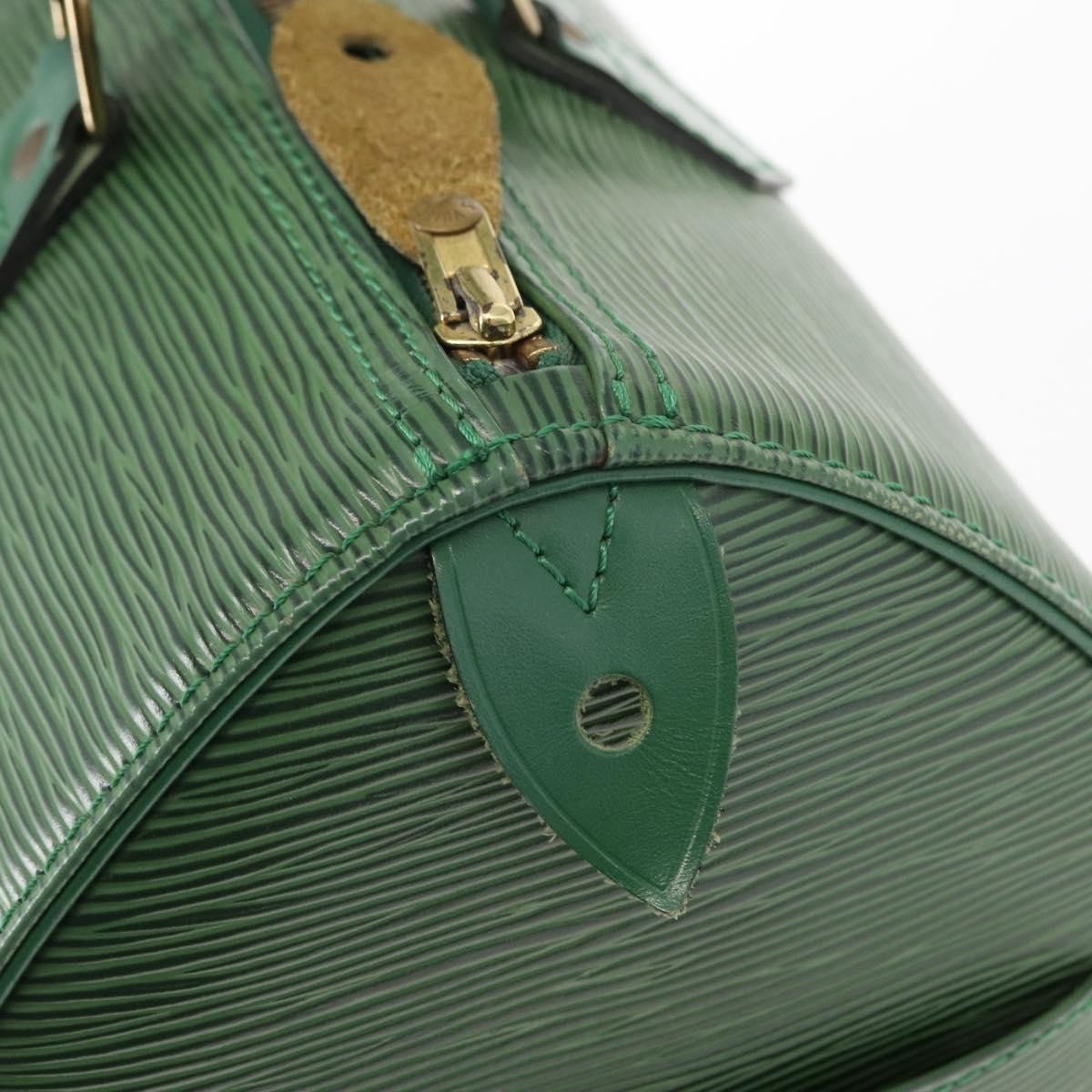 Louis Vuitton Speedy Handbag Epi Leather, GREEN, LEATHER, Handbag