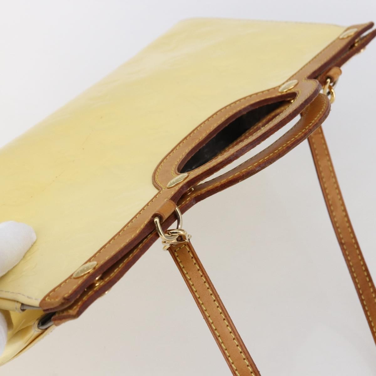 Louis Vuitton Roxbury Drive Handbag Monogram Vernis, BEIGE, PATENT_LEATHER, Handbag