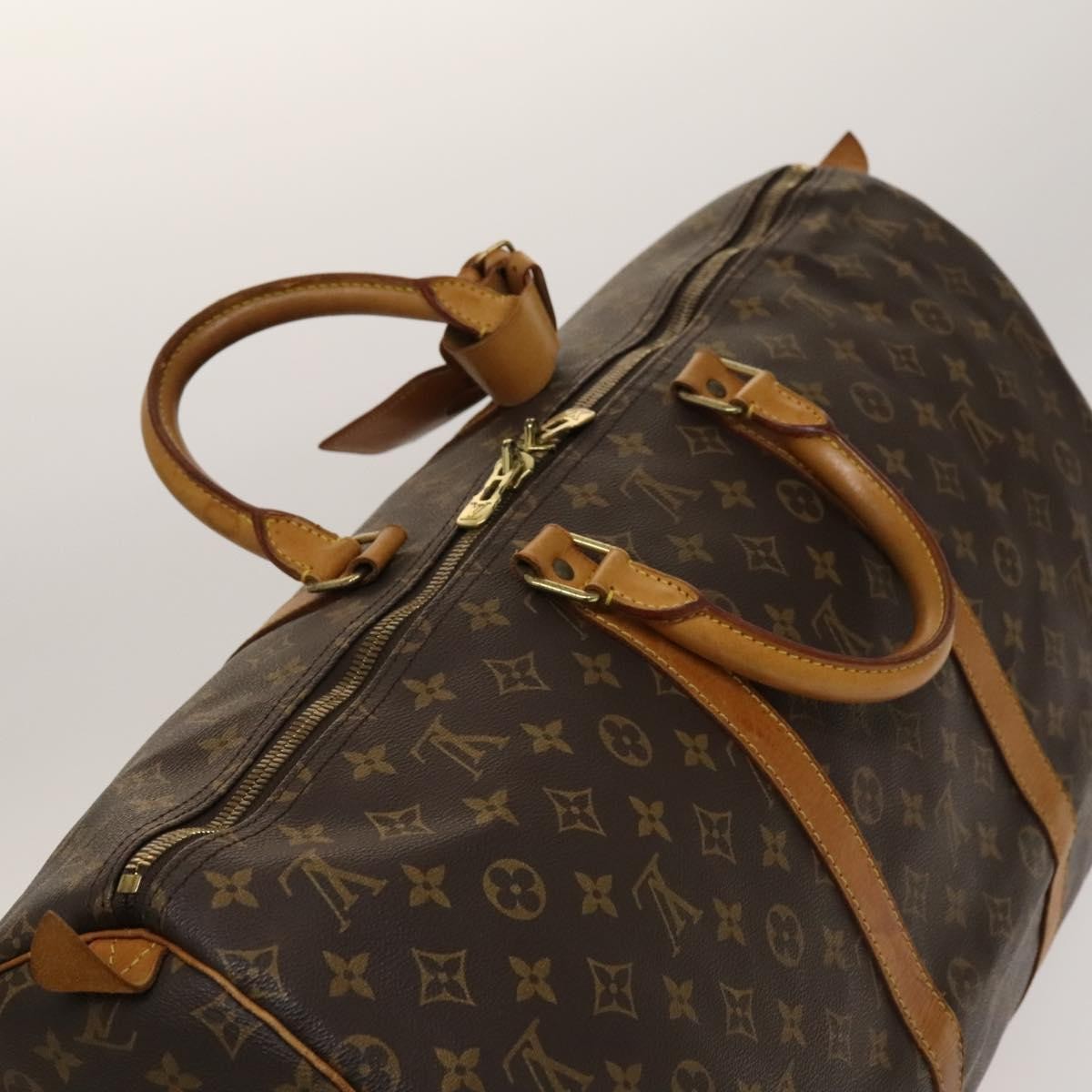Louis Vuitton Keepall Bag Monogram Canvas, BROWN, CANVAS, Travel bag
